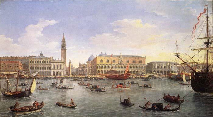 The Molo Seen from the Bacino di San Marco 1697, Gaspar Van Wittel